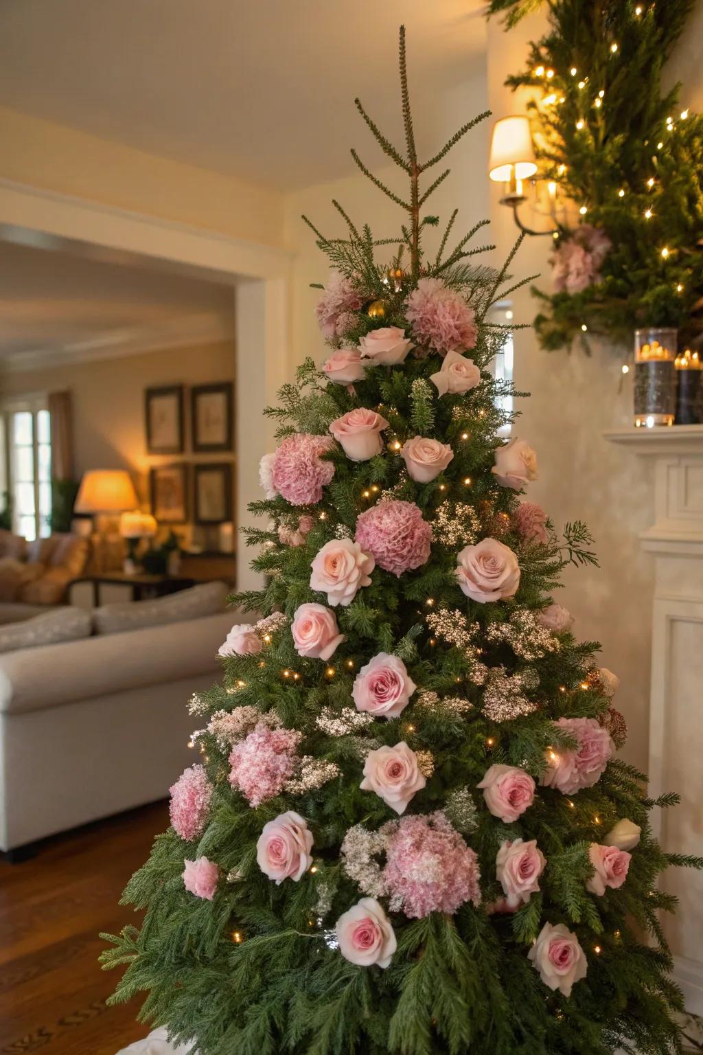 Subtle rose botanicals introduce a sentimental, fresh accent.