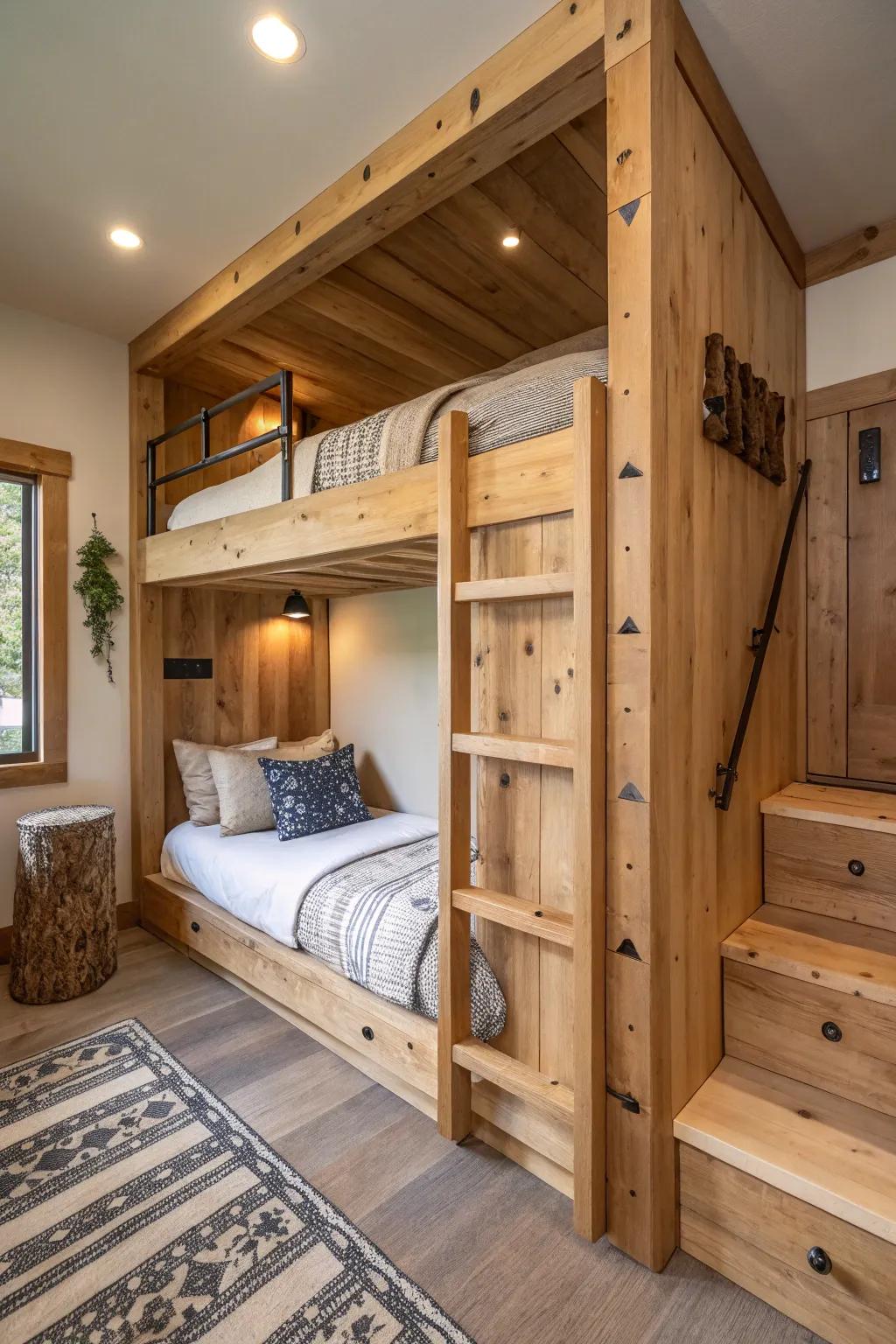 Environmentally aware design: sustainable materials result in a greener home.