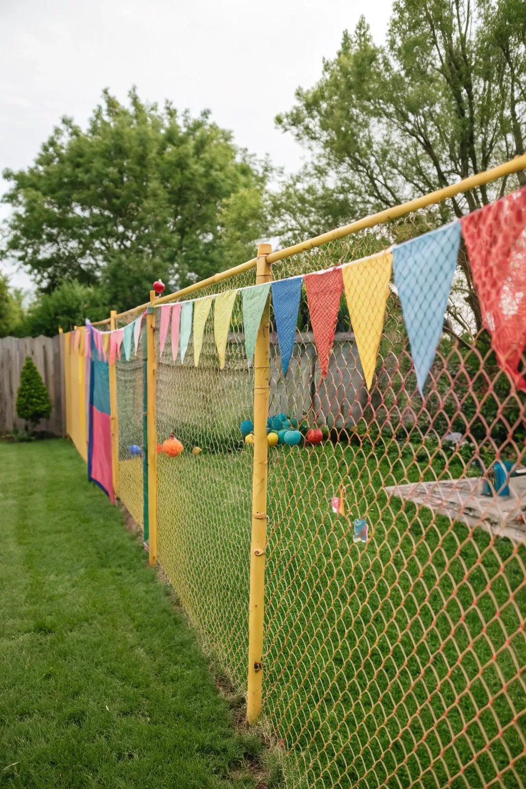 Textile banners inject a personal element into your fence.