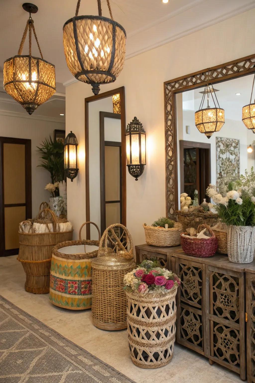 Practical decor items fulfill both utilitarian and aesthetic functions.