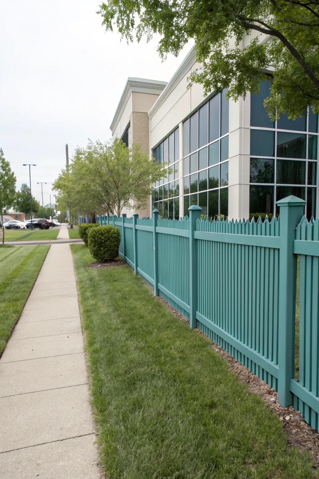 Harmonized hue fences blend seamlessly with surroundings.