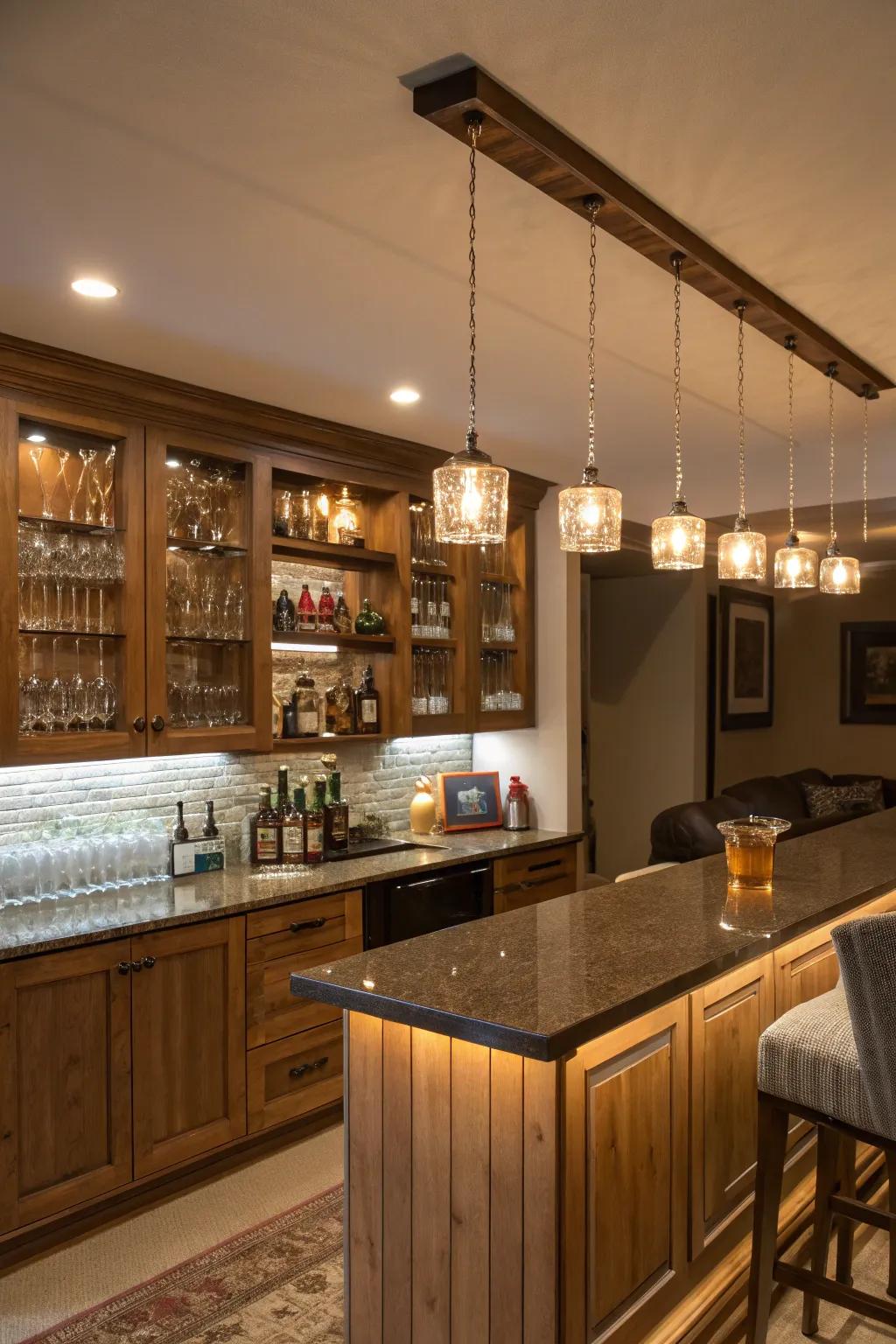 Revolutionize your bar's atmosphere with creative lighting.