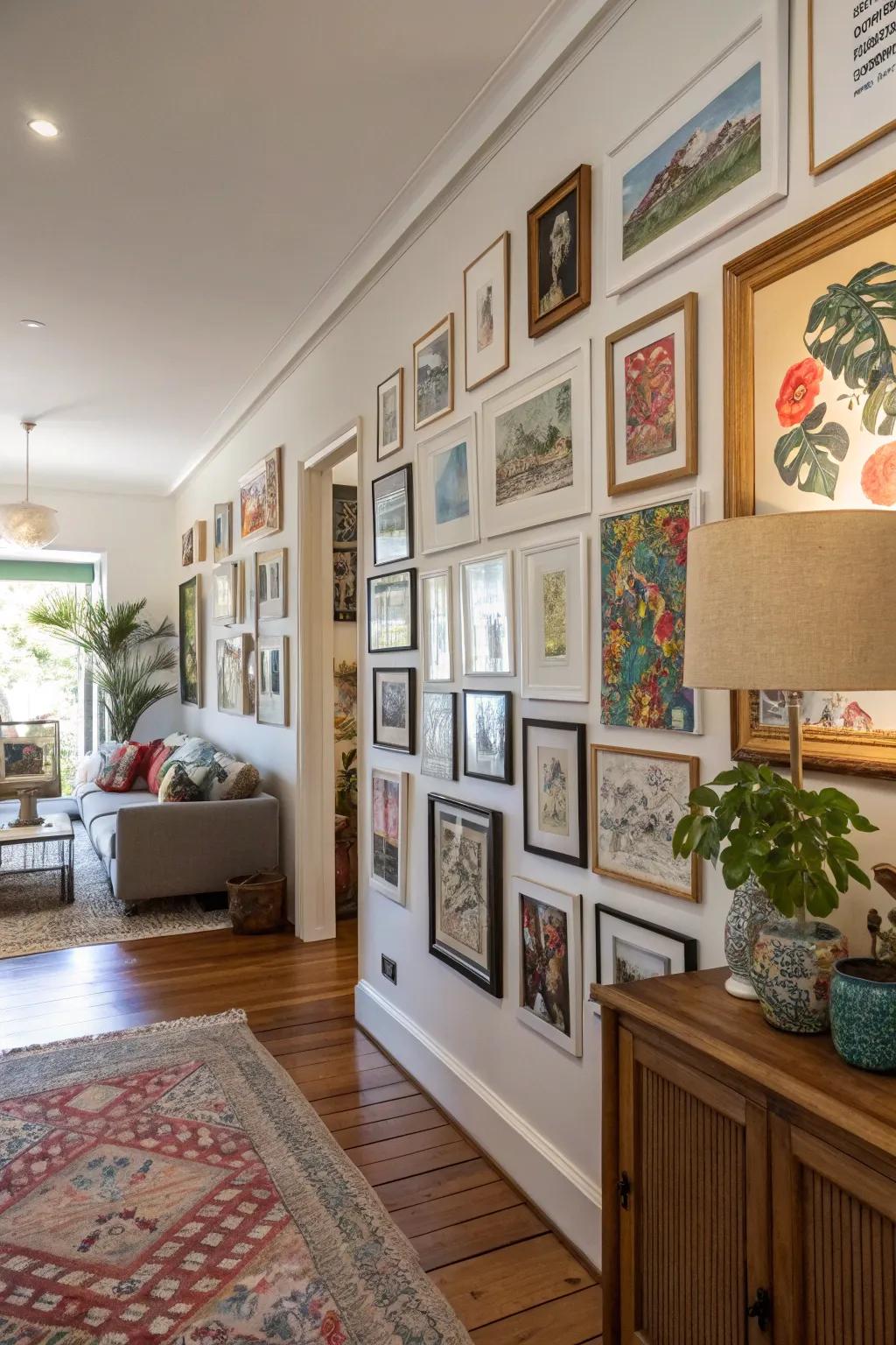 Make an artistic statement with your personal collection.