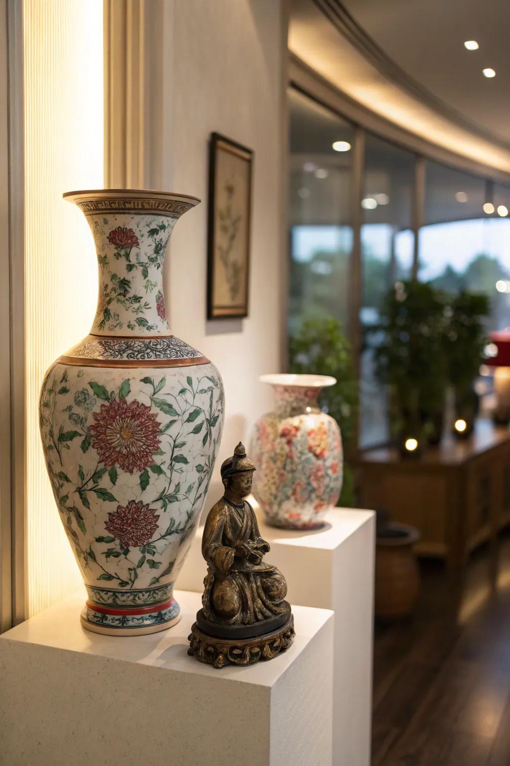 Exhibit your favored décor pieces to infuse character.