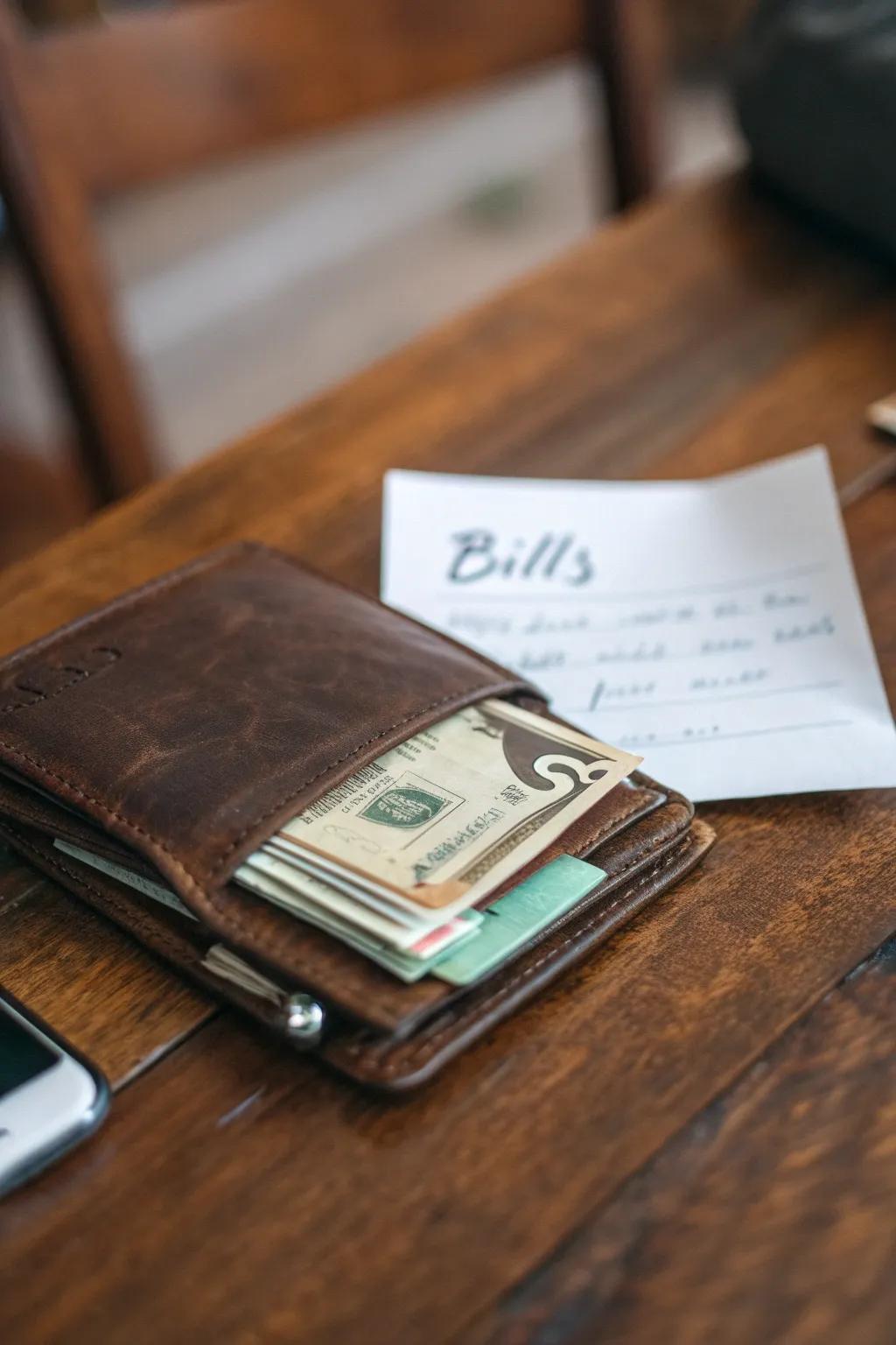 A billfold offering replete with surprise currency.