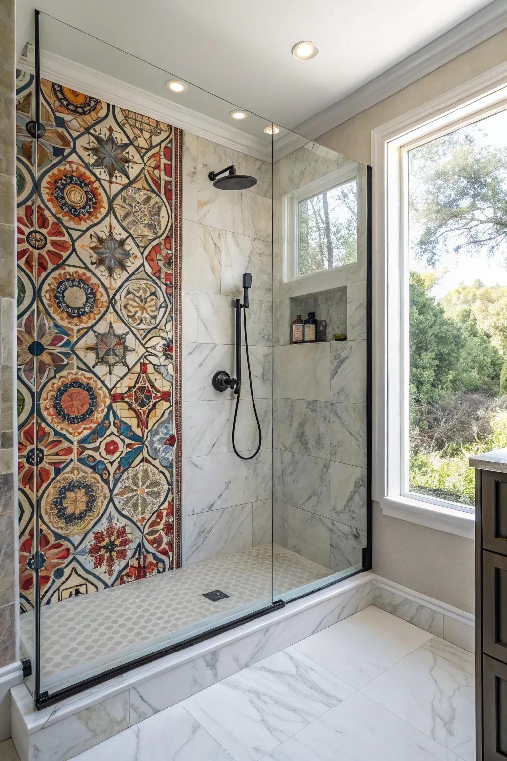 A highlight application can heighten the visual impact of your refined composite shower.