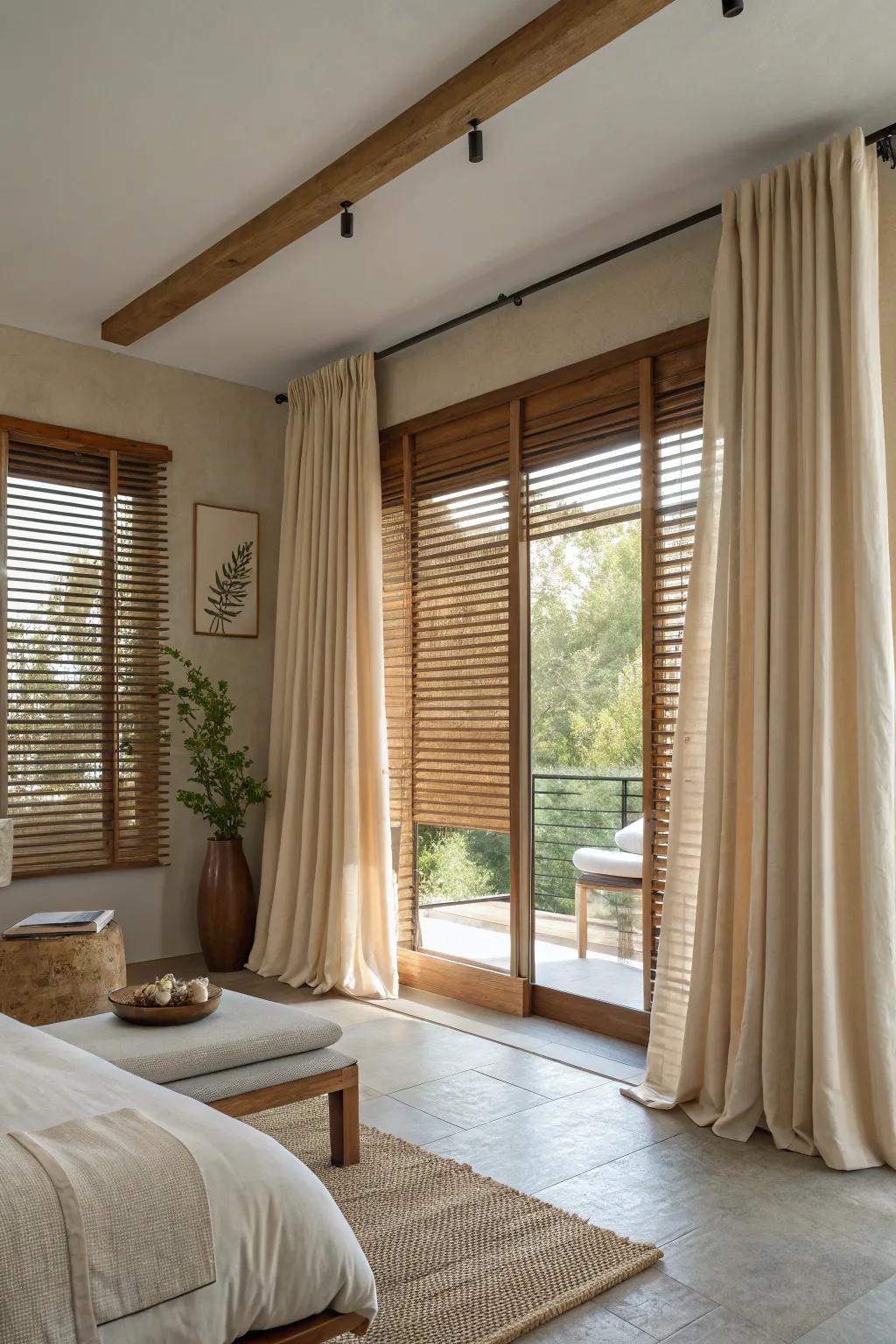 Inherent neutrals foster a soothing and tranquil atmosphere.