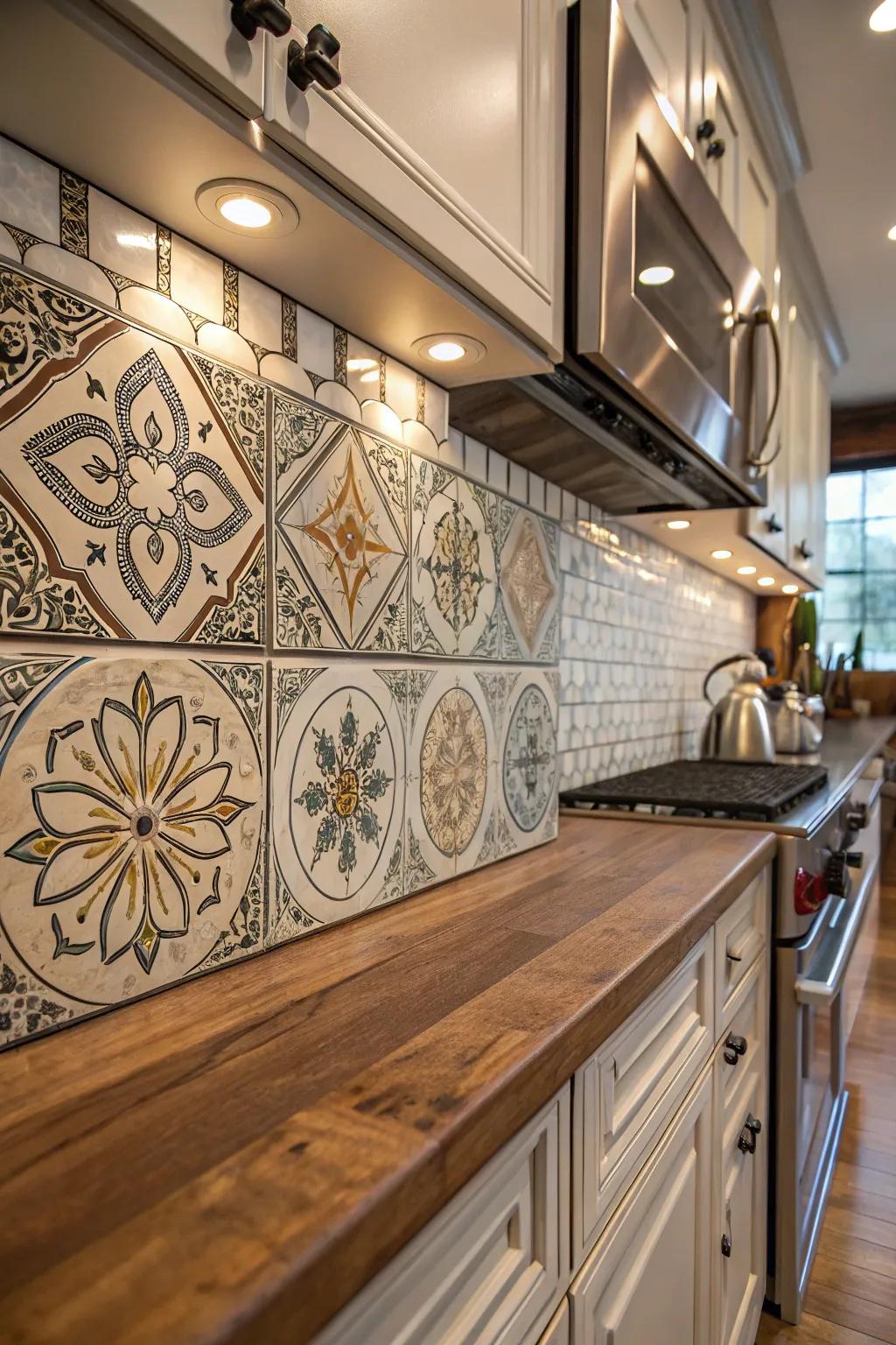 Personalized tiles introduce a personal touch to your home.