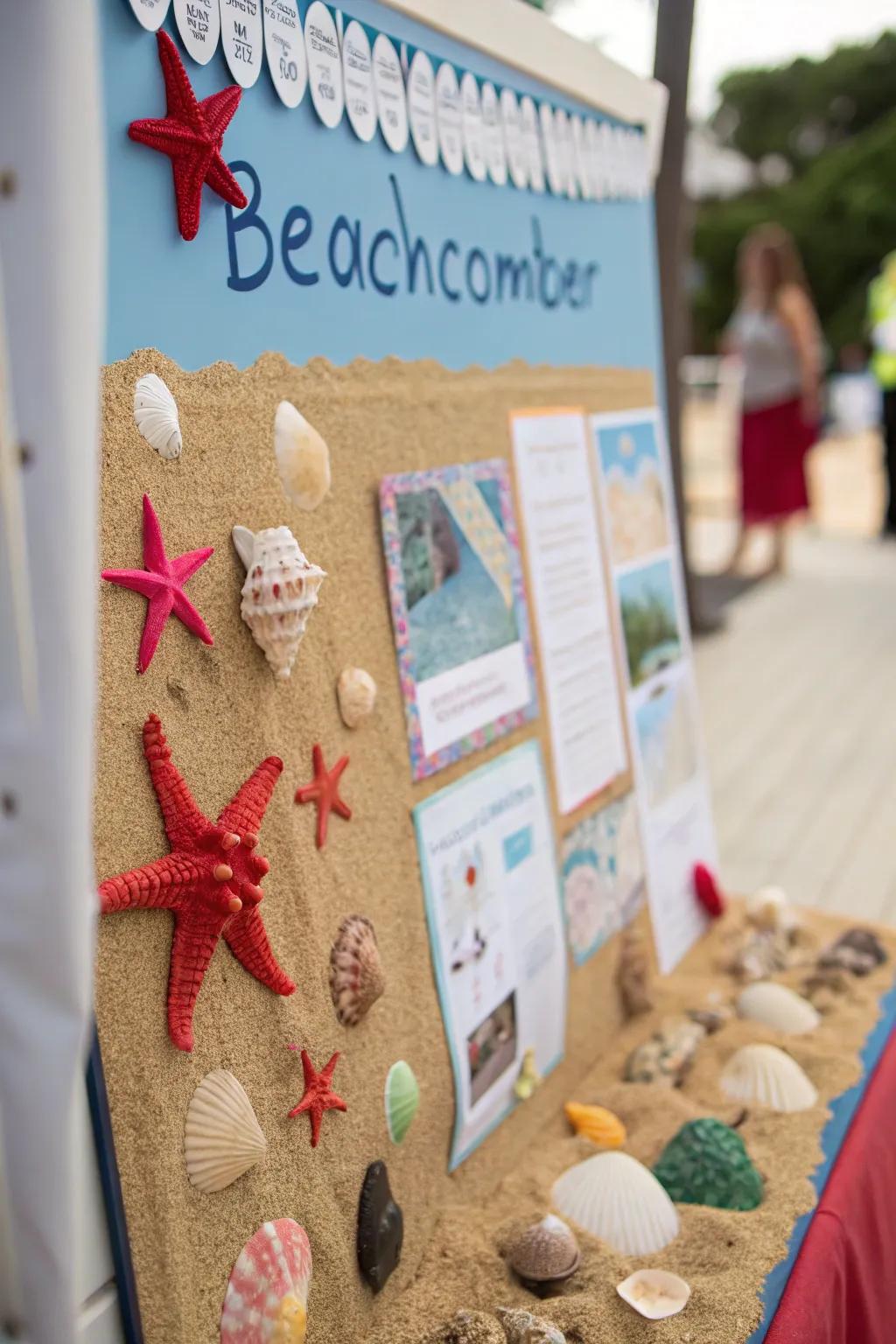Seafarer's Haven bulletin board presenting seaside rarities.