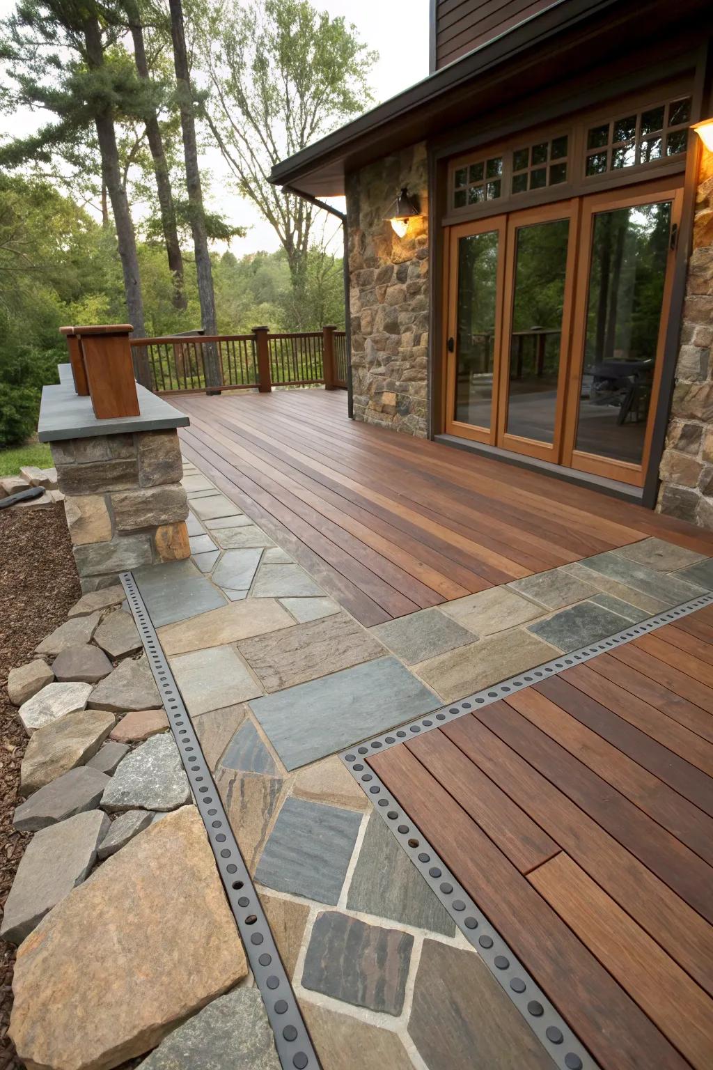 Material diversity adds texture and contemporary flair.