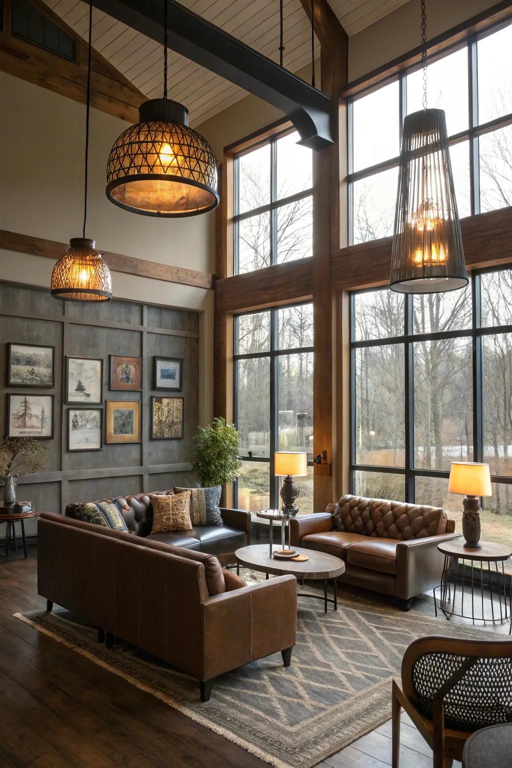 Daylight and artificial light combine to illuminate the sanctuary.