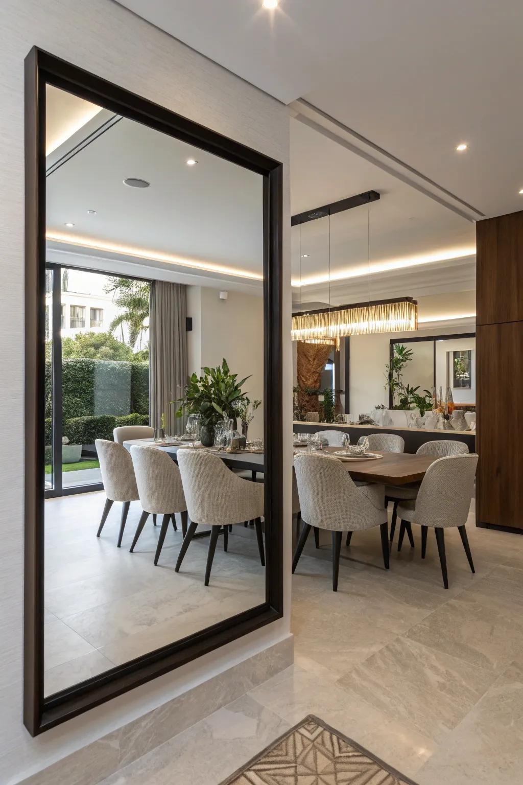 Borderless reflectors offer a polished, contemporary appearance.