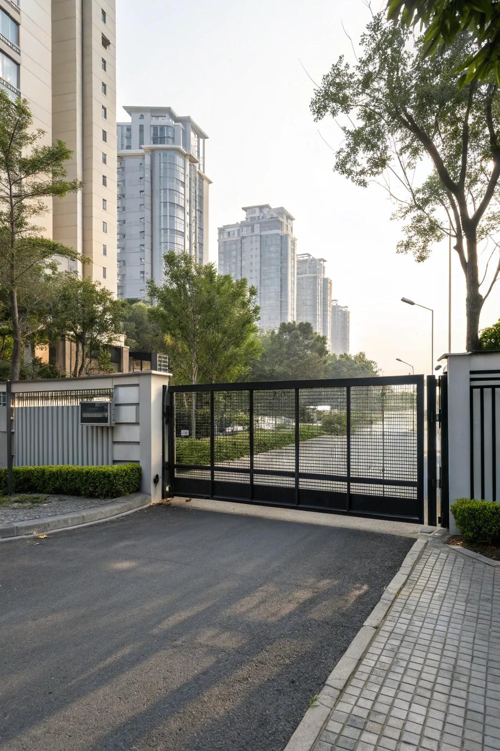 Gliding entrances provide functionality and style.