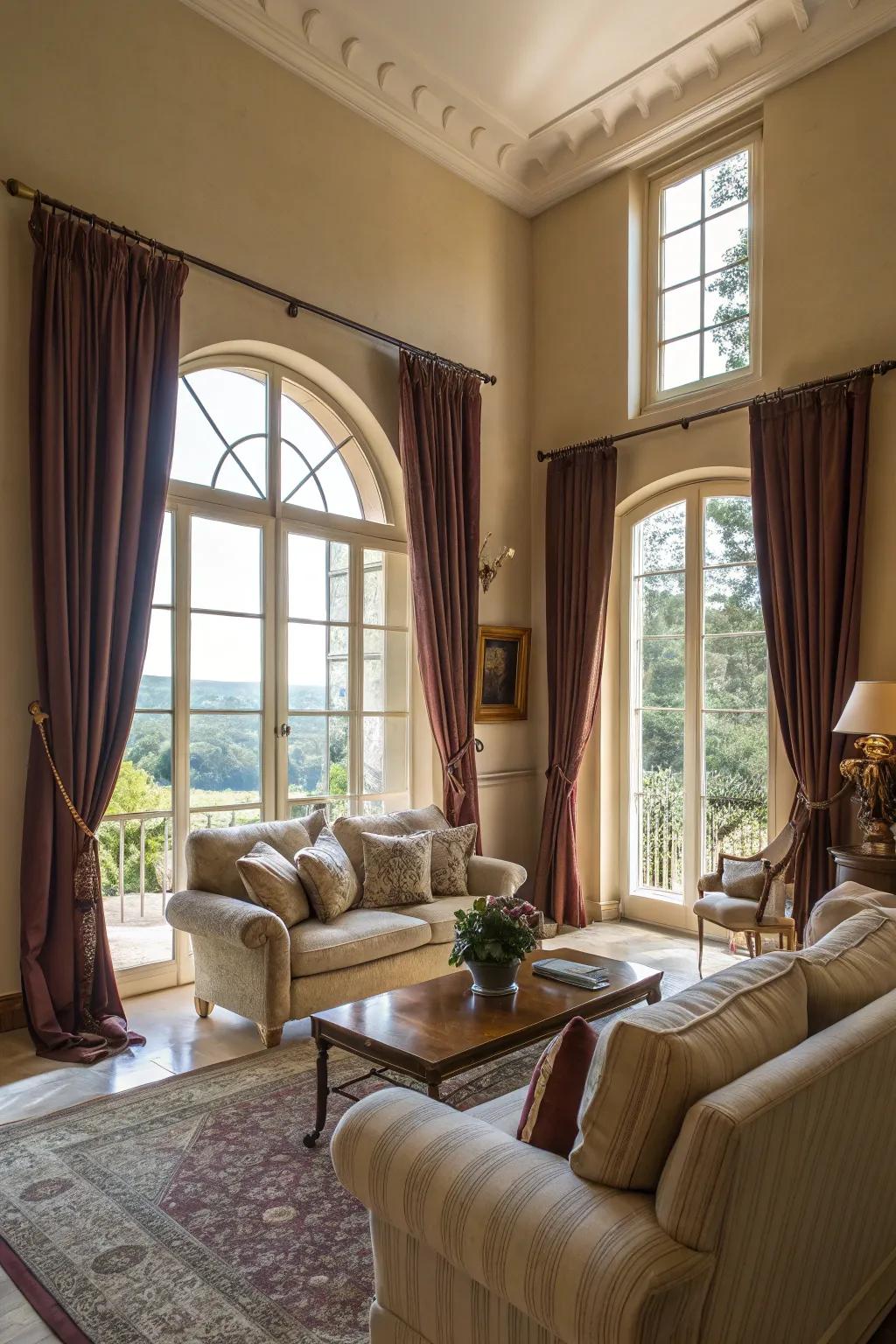 Natural light heightens the chamber's warmth.