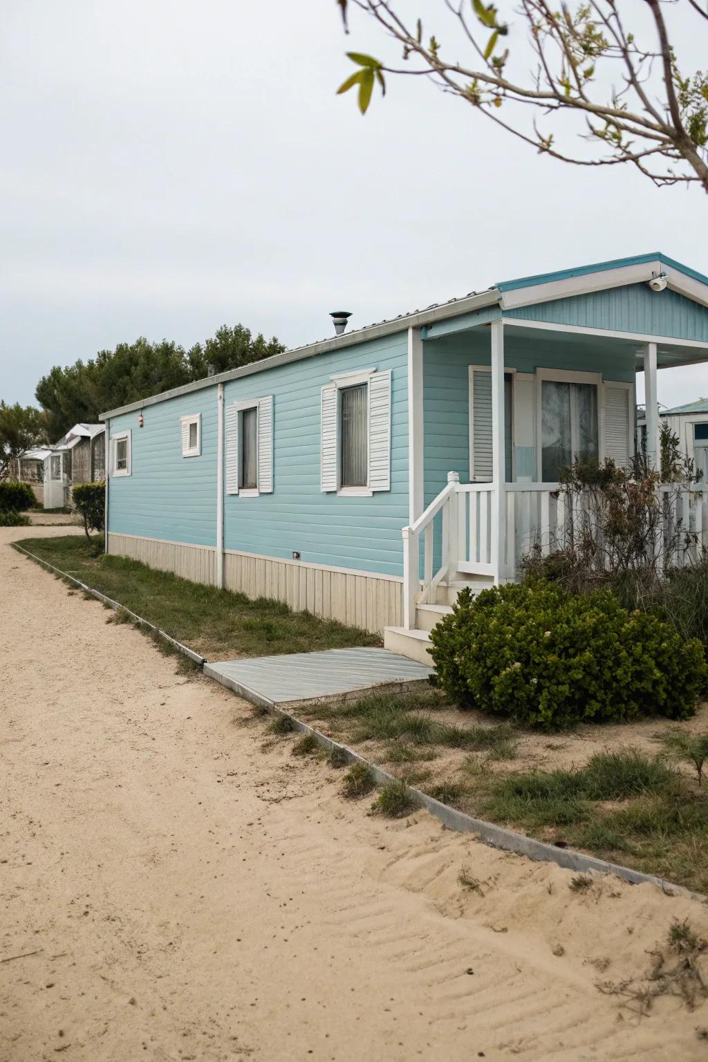 Azure evokes a calming seaside ambiance.