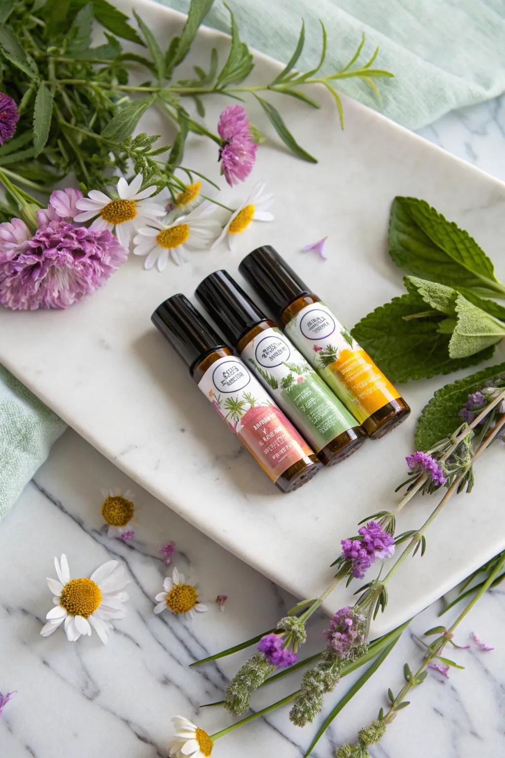 Encounter serenity and equilibrium through these transportable aromatic oils.