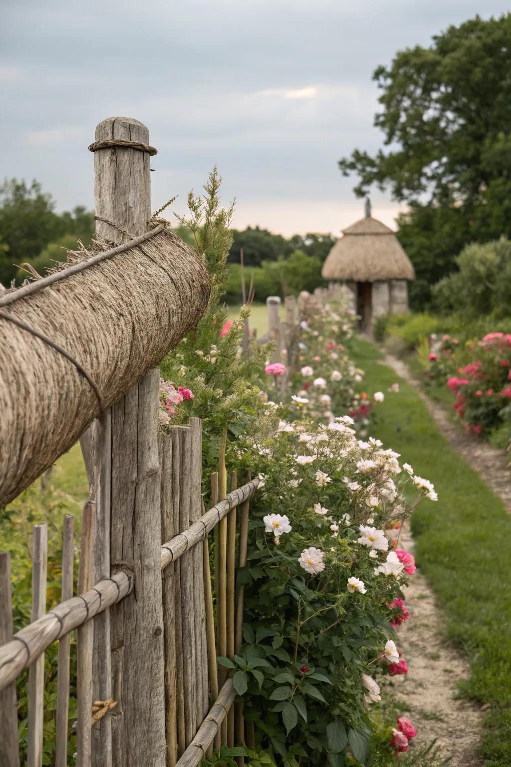 Cane rolls proffer a rustic grace and natural texture.