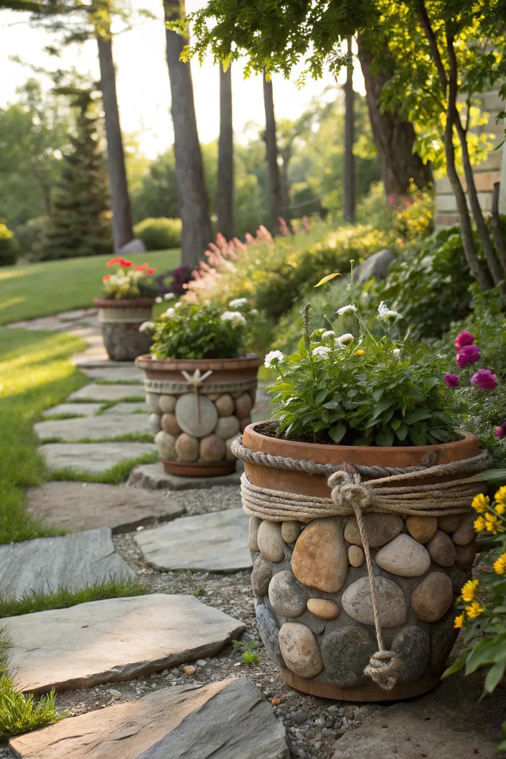 Incorporate inherent constituents regarding an earthy floral receptacle ornamentation.