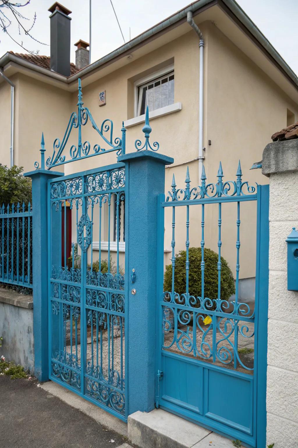 A judicious splash of color can elevate your gate to the veritable star of the street.