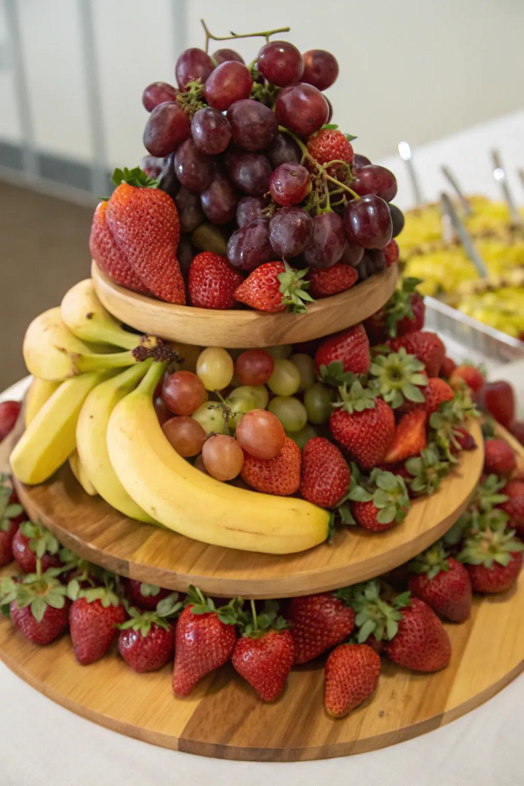A grand fruit centerpiece that commands attention.