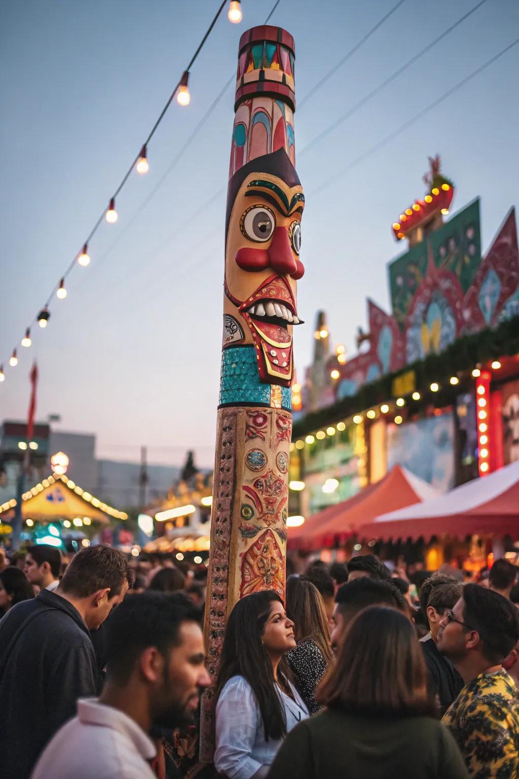 Internet phenomenon totems bring internet humor into the event atmosphere.