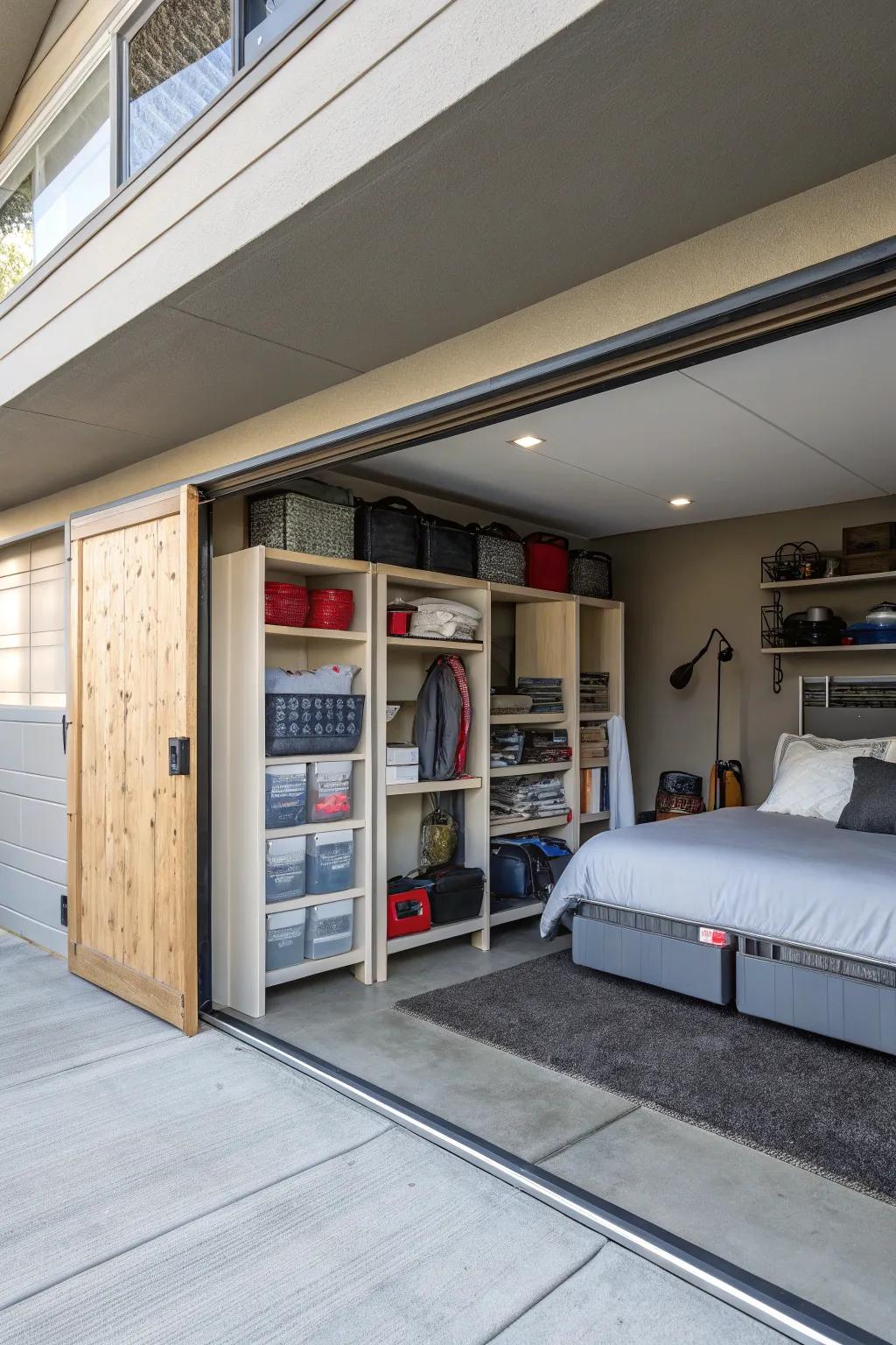 Utilize ingenious storage alternatives to uphold an orderly environment.