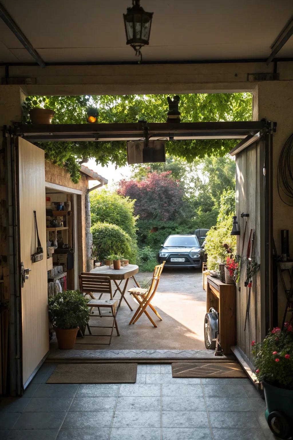 Large openings create a seamless indoor-outdoor living experience.