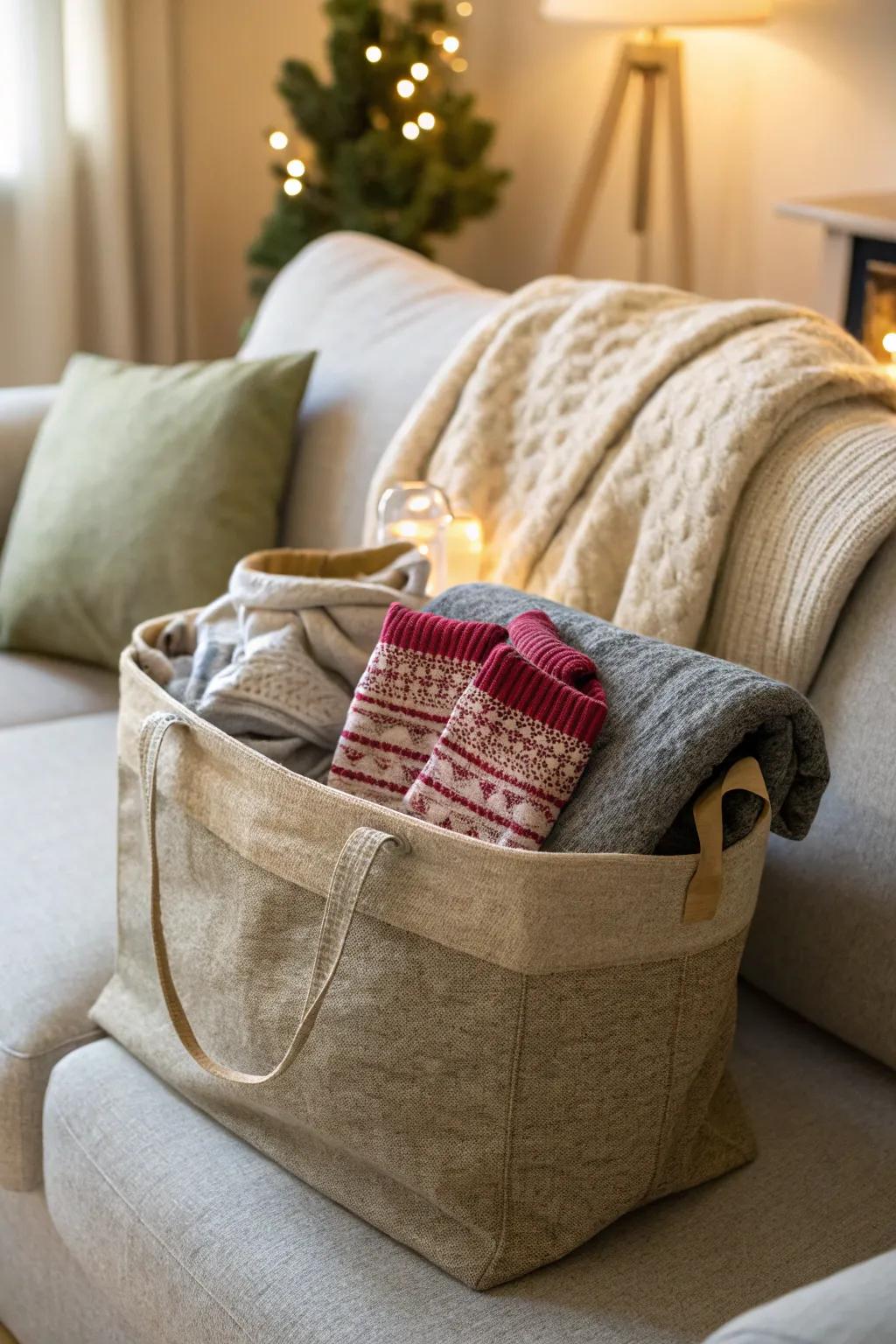 Surround her in heat and comfort.