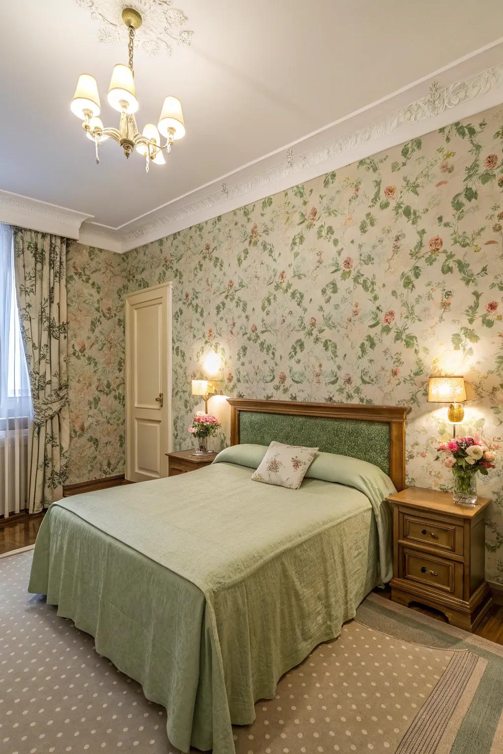 Wallpapers make room more attractive.