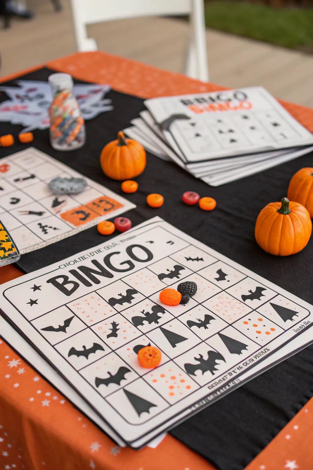 Halloween infant bingo intertwines present unwrapping with an enjoyable game.