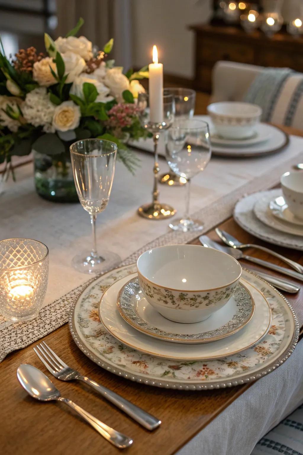 An exquisitely arranged table featuring unique artisan serving ware, ideal for hosting.