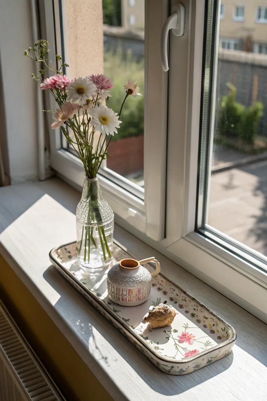 An augmented sill proffers greater scope for ingenuity and practicality.