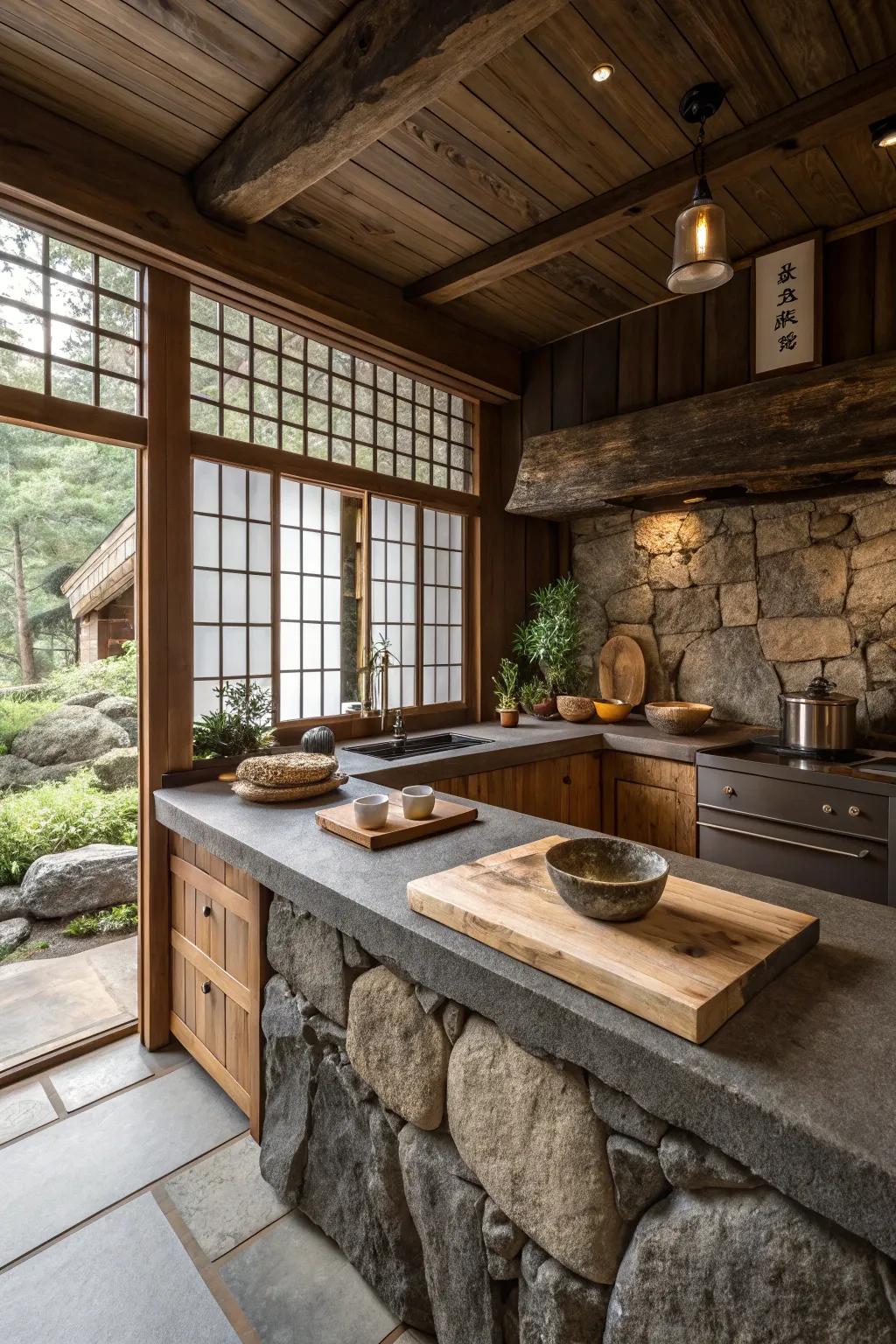 Surface differentiation layers dimension to the minimalist aesthetic.