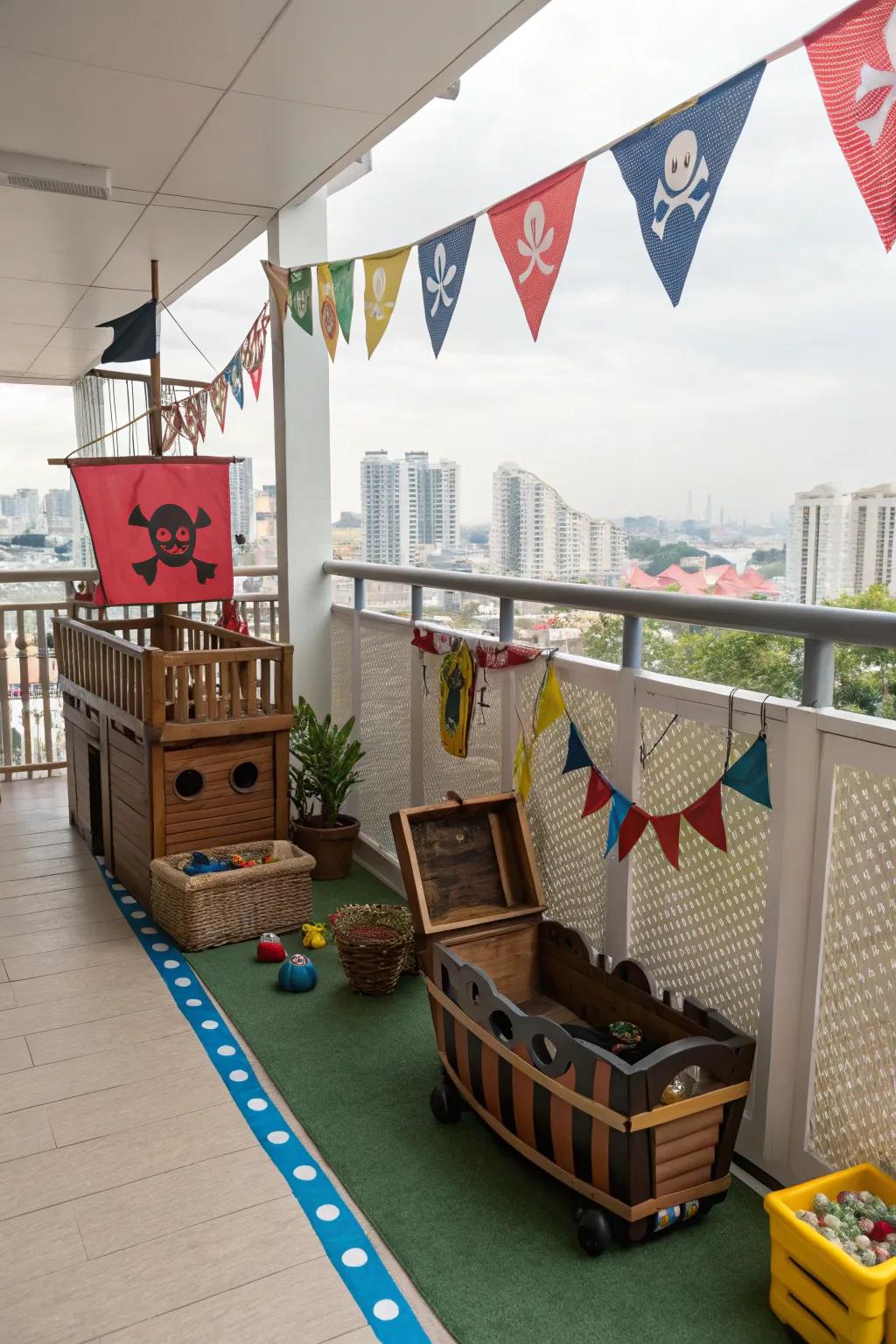 Themed play spaces allow children an imaginative escape.