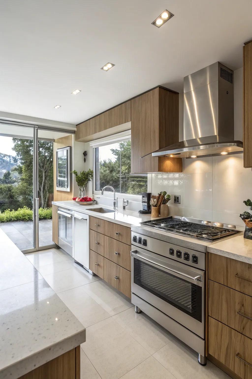 High-end appliances provide beauty and practicality to your kitchen.