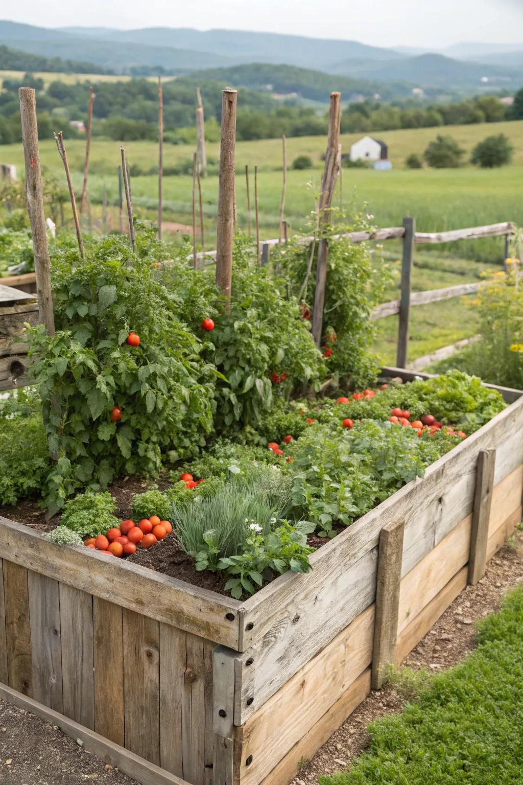 Trough bins represent a robust solution for expansive elevated gardening.