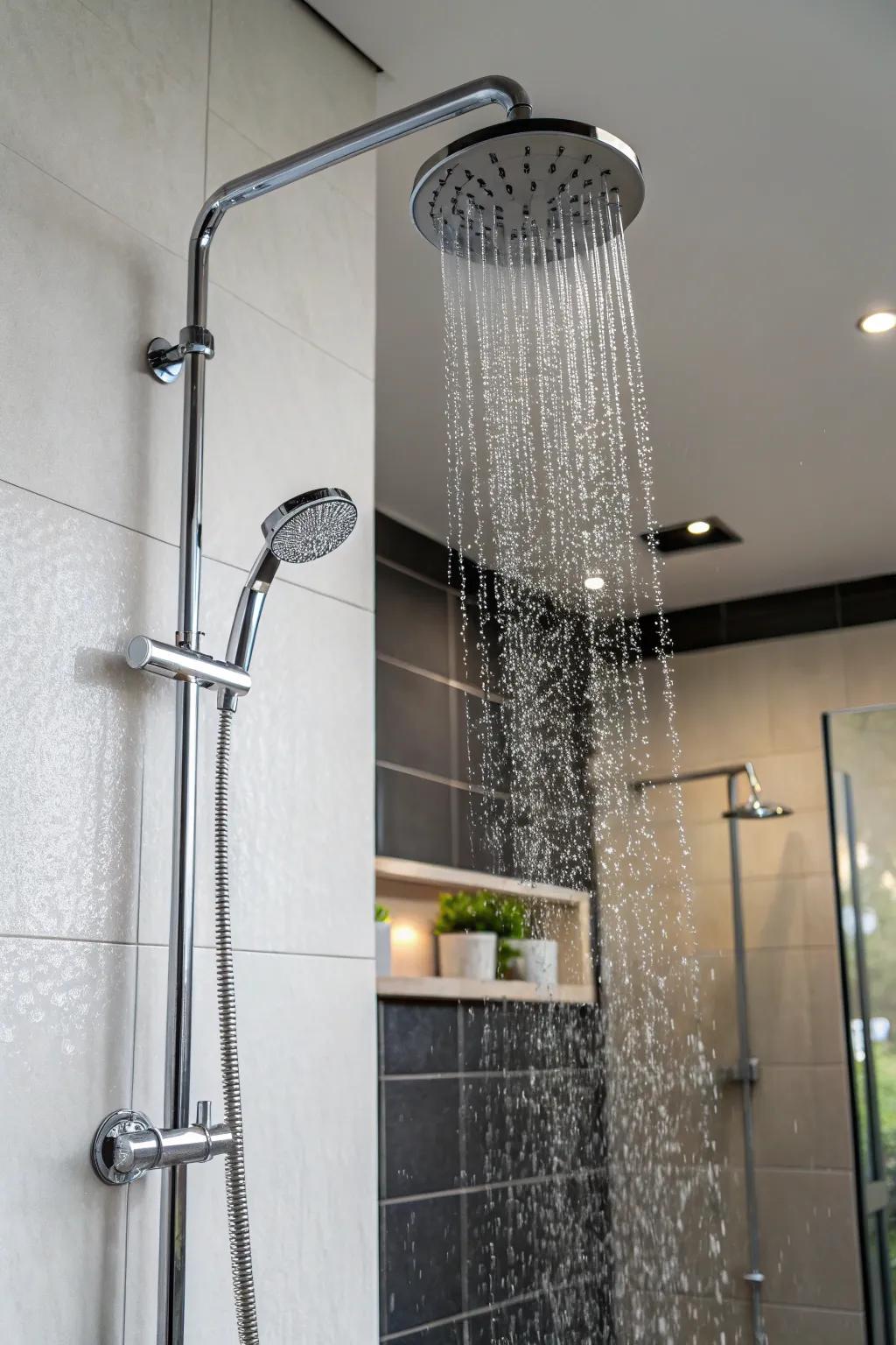 Elegant fixtures introduce a hint of contemporary sophistication.