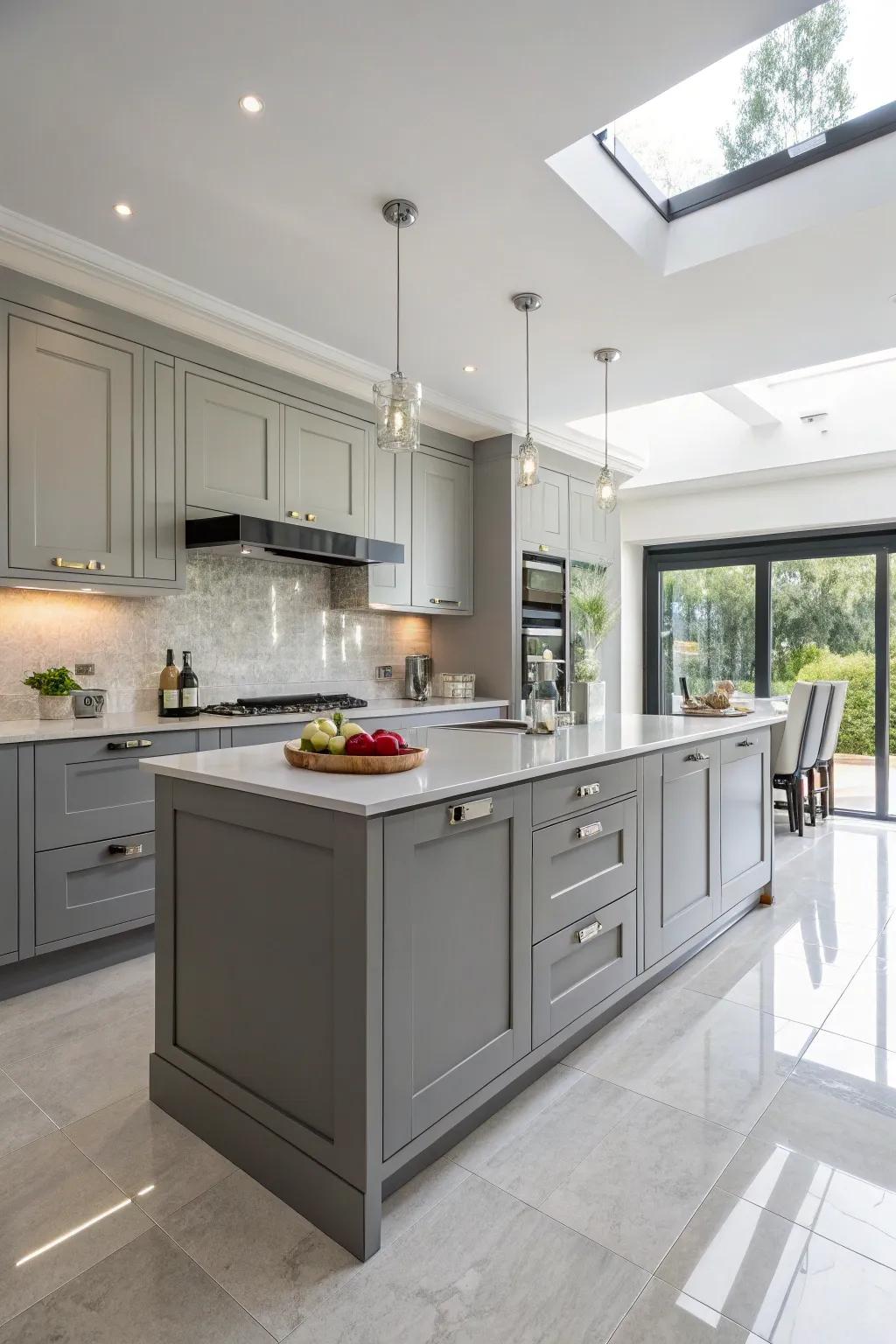 Combine functionality and style with a cooking area island.
