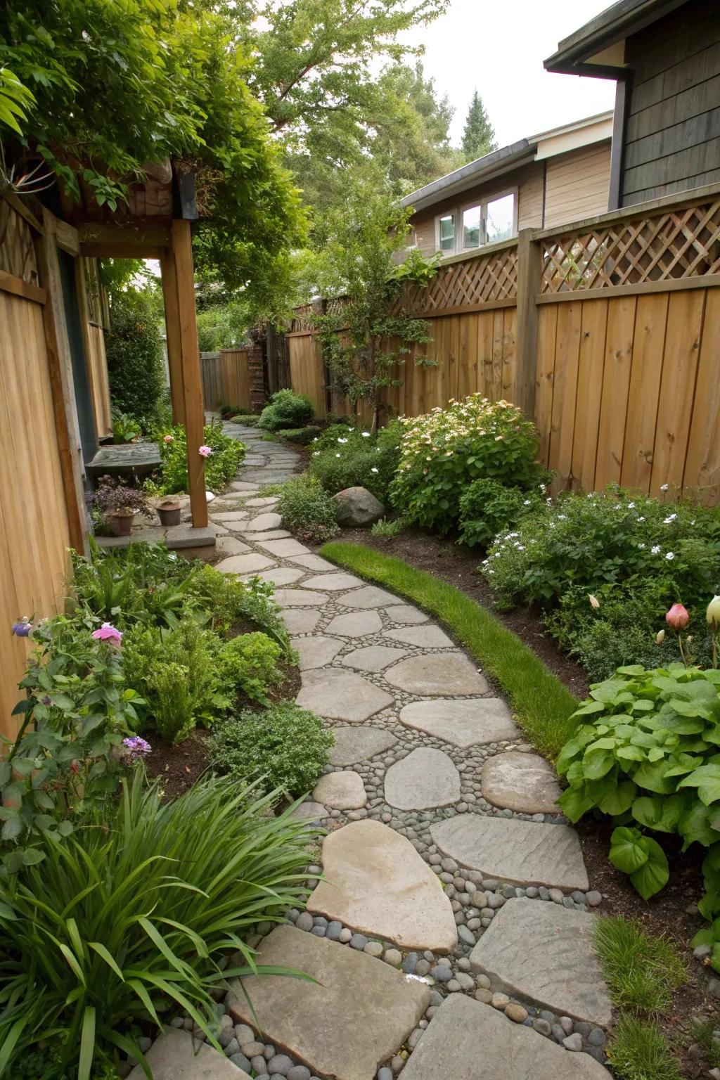 Natural stone components contribute sophistication and dimension.