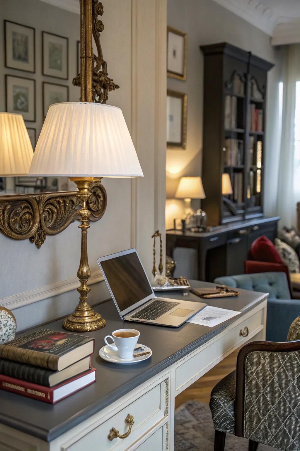 A harmonious blend of current and classic design elements.