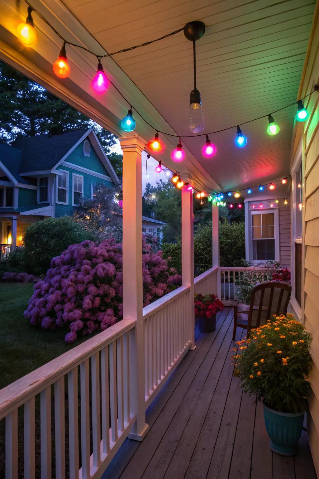 Incorporate a playful alteration through dynamic hue accents.