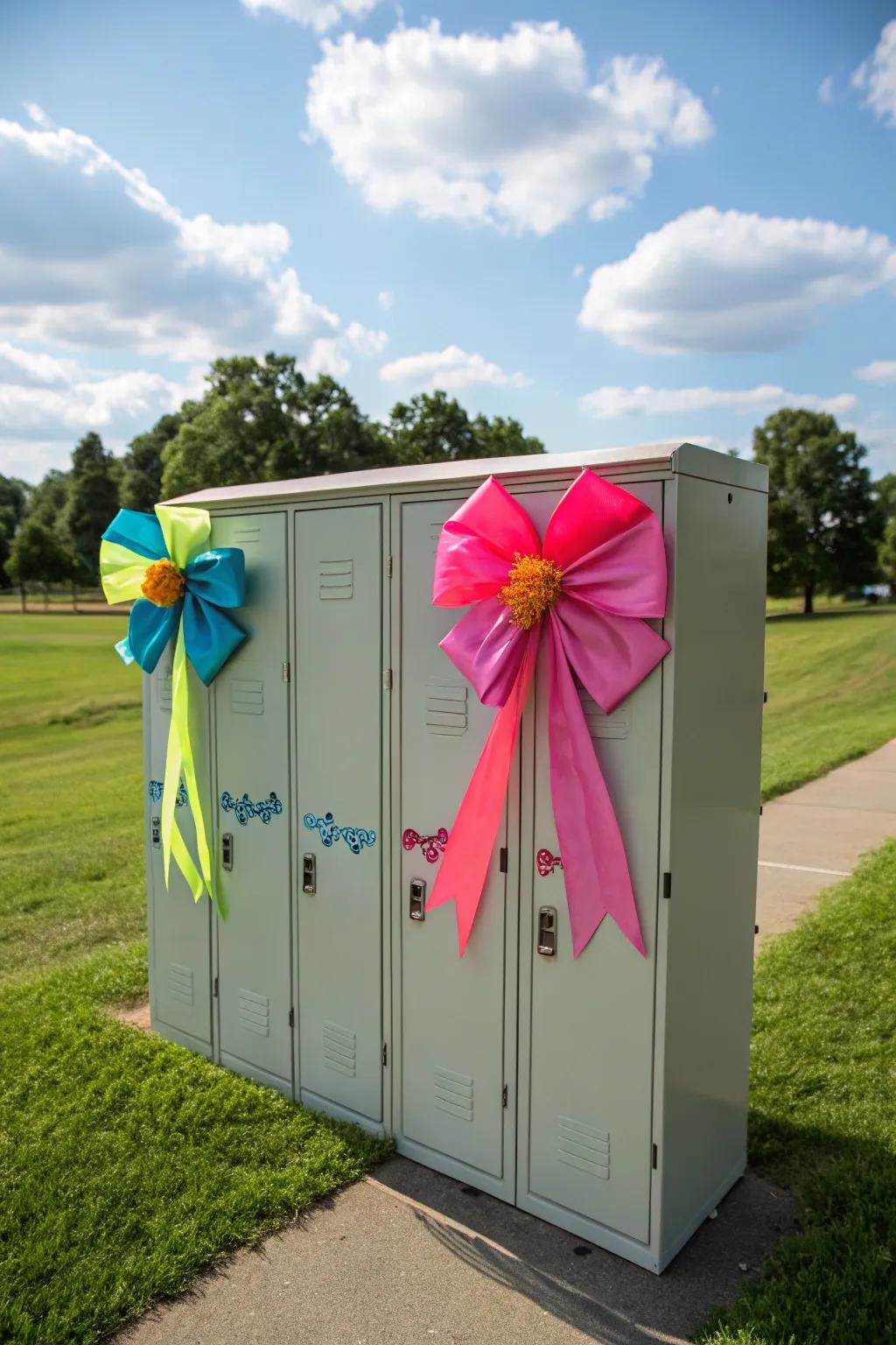 Incorporate allure through sophisticated decorative bows.
