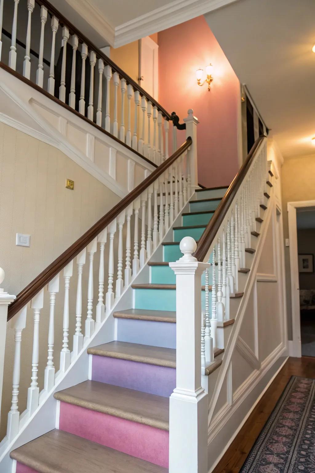 A gradient transition imparts a distinctive artistic flair.