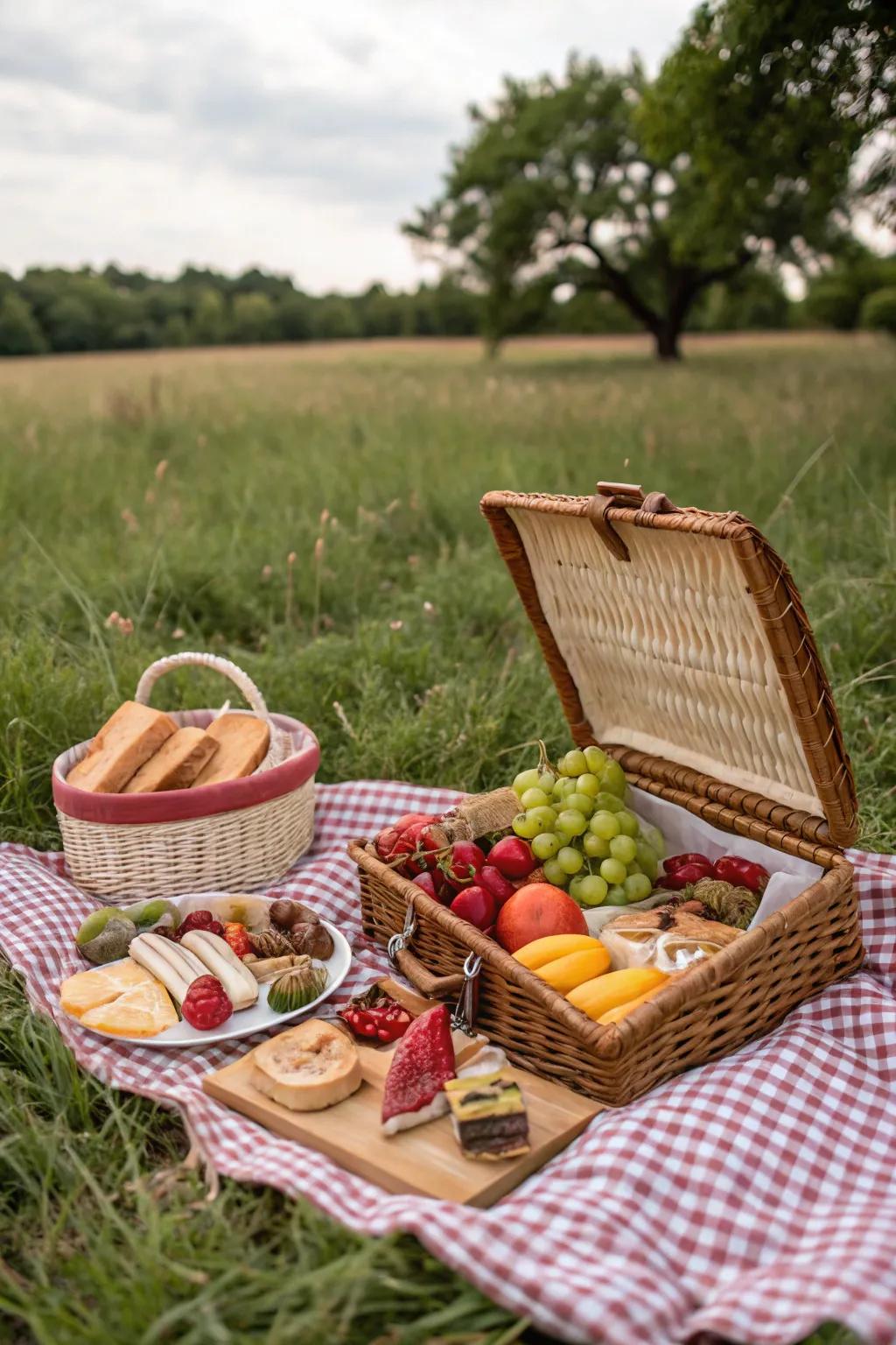 A variety of edibles guarantees an exquisite repast banquet.