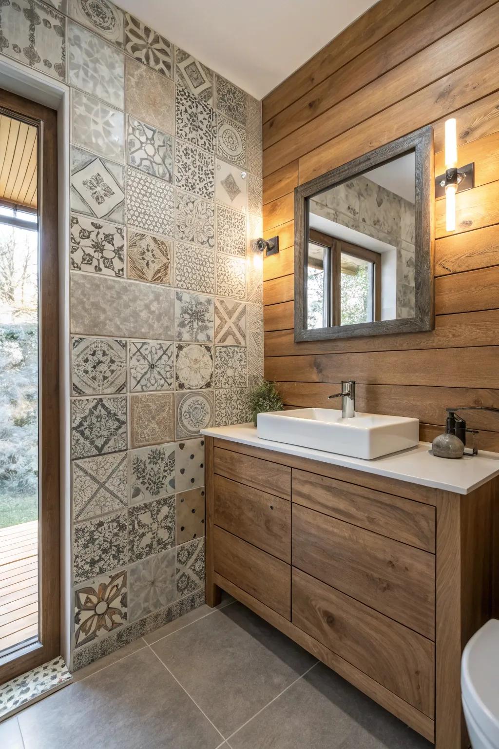 Uniting structural elements introduces depth and interest.