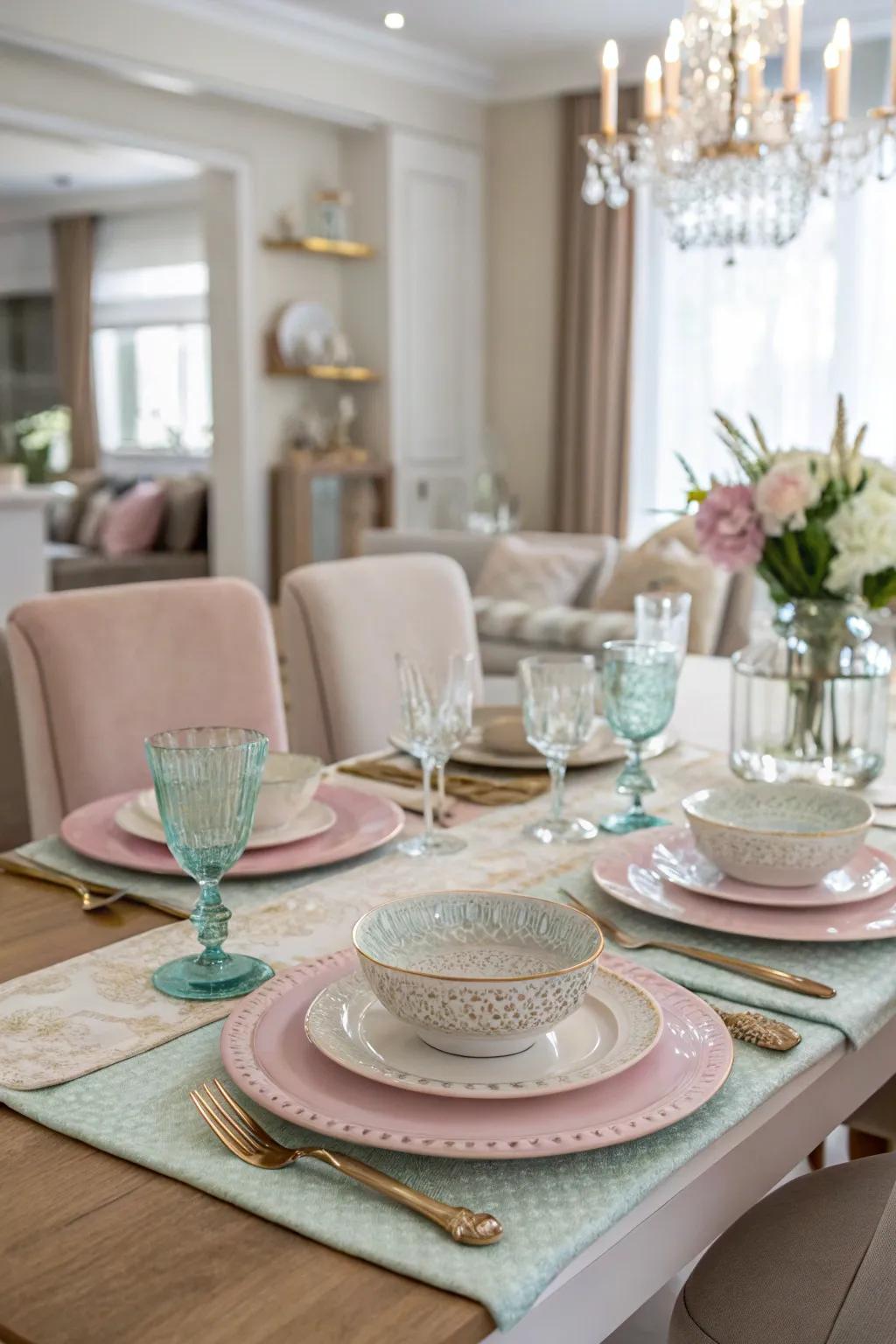 Soft tones cultivate a soothing environment.