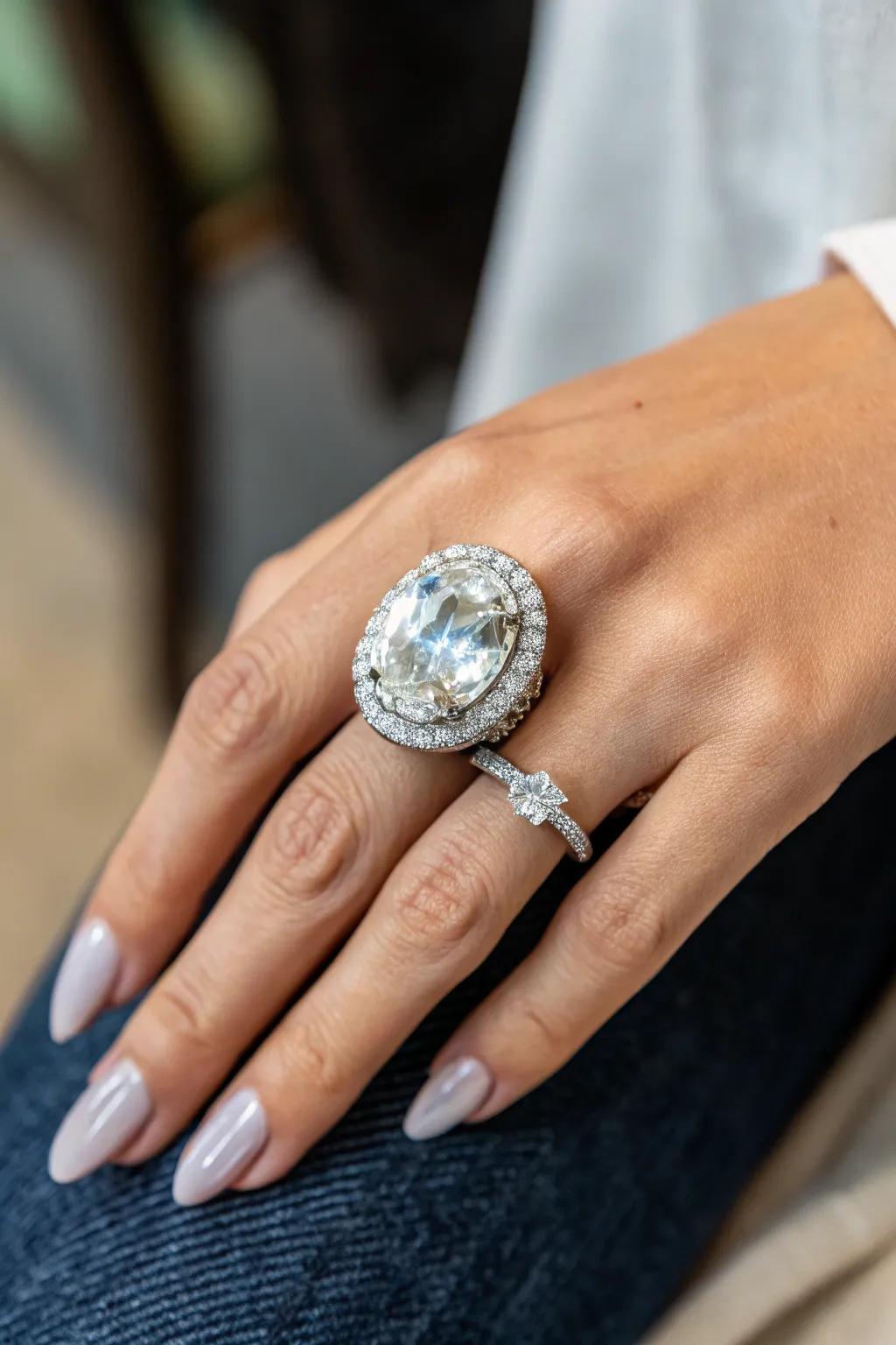 Audacious Proclamation Ring on Medial Digit