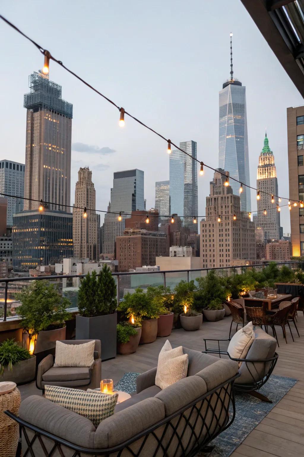 Optimize urban panoramas using thoughtfully arranged seating.