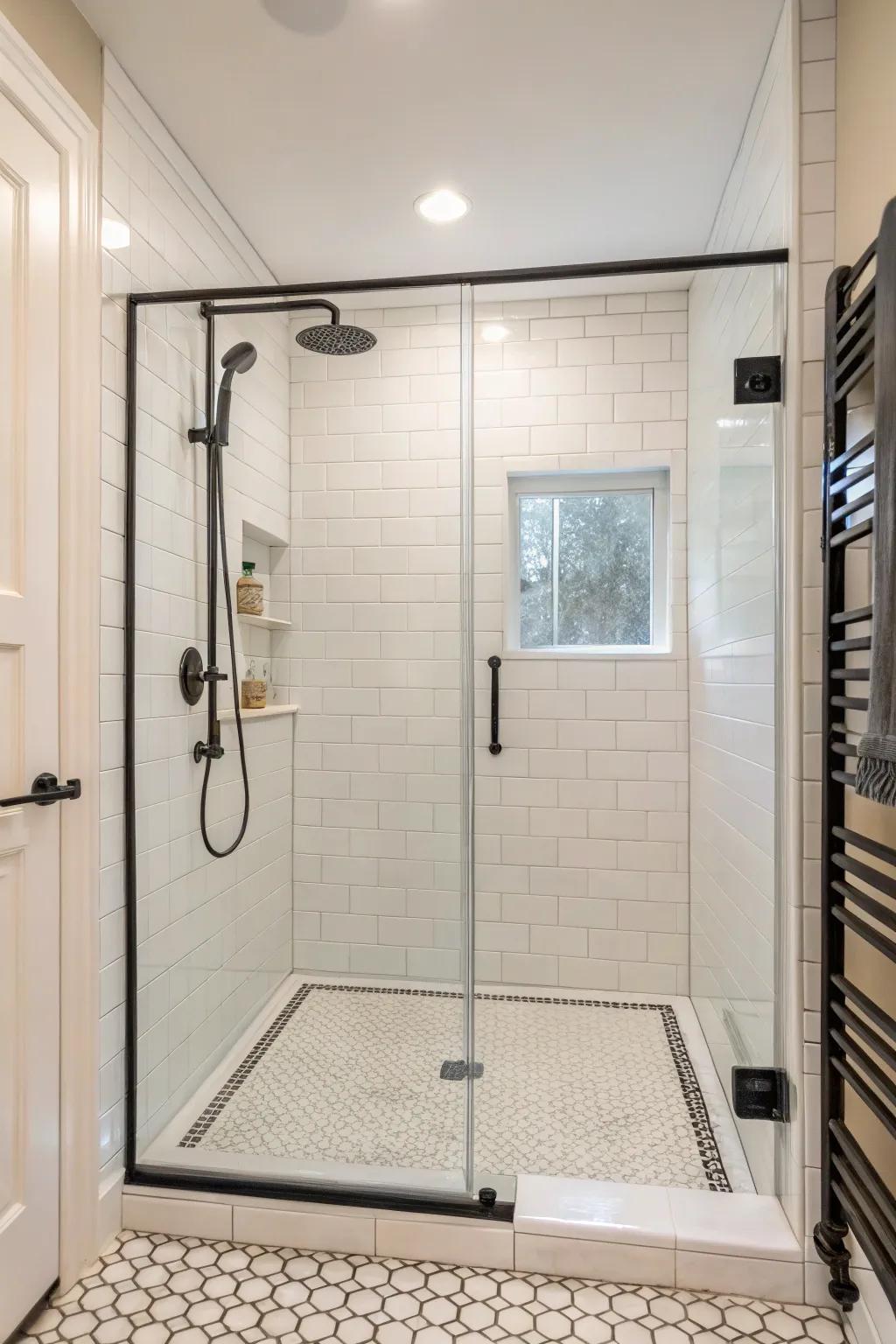 Embrace simplicity with minimalist shower floor designs.