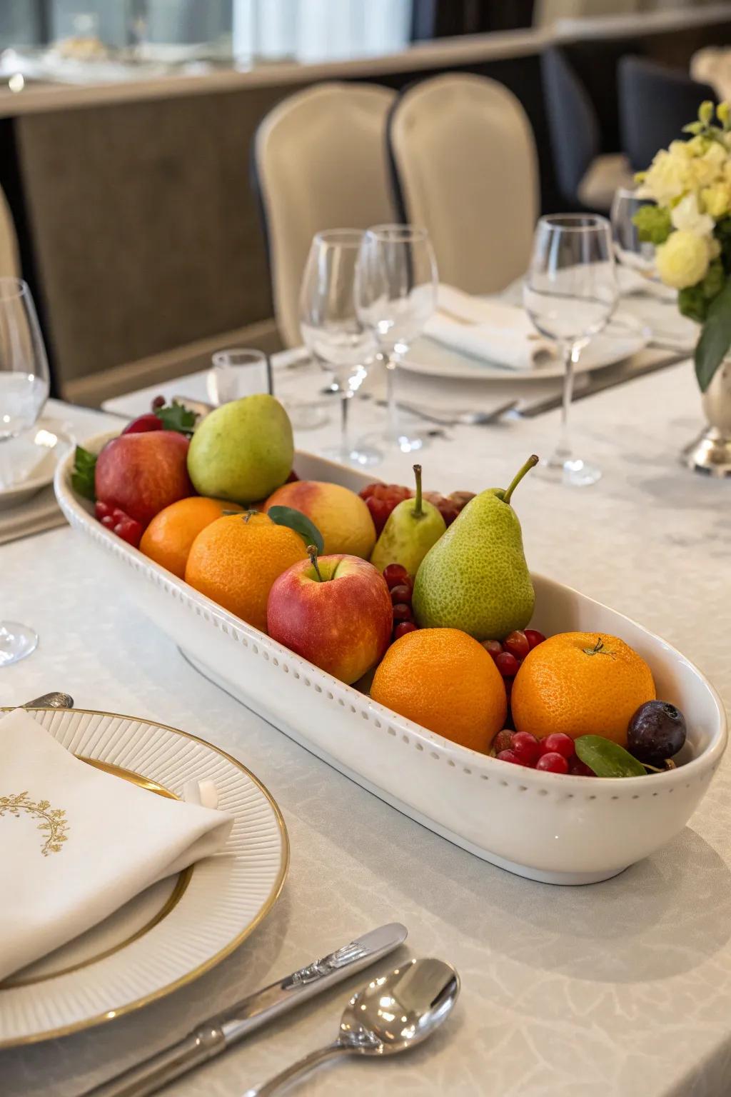 Refined serving pieces augment your presentation.
